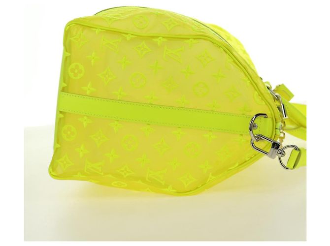 LOUIS VUITTON See Through Keepall Bandouliere 50 Borsa Gialla M55380 Auth 188862SAM Giallo - vista 4