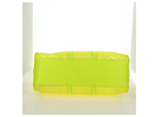 LOUIS VUITTON See Through Keepall Bandouliere 50 Borsa Gialla M55380 Auth 188862SAM Giallo - vista 5