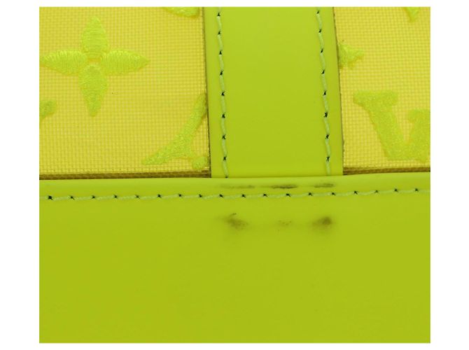LOUIS VUITTON See Through Keepall Bandouliere 50 Borsa Gialla M55380 Auth 188862SAM Giallo - vista 6