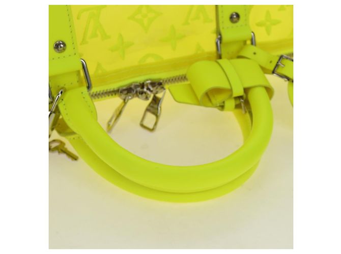 LOUIS VUITTON See Through Keepall Bandouliere 50 Borsa Gialla M55380 Auth 188862SAM Giallo - vista 8