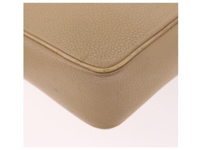Céline Borsa a Spalla CELINE in Pelle Beige Oro Auth 188477 D'oro - vista 16