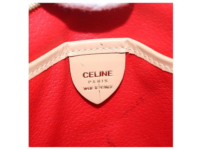 Céline Borsa a Spalla CELINE in Pelle Beige Oro Auth 188477 D'oro - vista 18