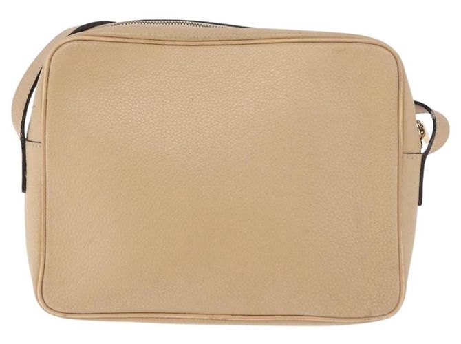 Céline Borsa a Spalla CELINE in Pelle Beige Oro Auth 188477 D'oro - vista 2