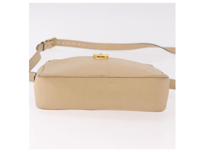 Céline Borsa a Spalla CELINE in Pelle Beige Oro Auth 188477 D'oro - vista 5