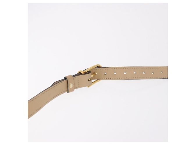 Céline Borsa a Spalla CELINE in Pelle Beige Oro Auth 188477 D'oro - vista 8
