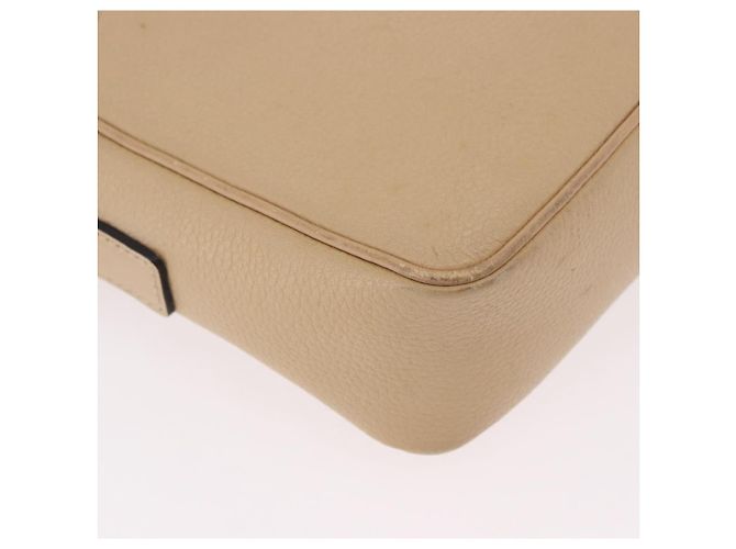 Céline Borsa a Spalla CELINE in Pelle Beige Oro Auth 188477 D'oro - vista 9