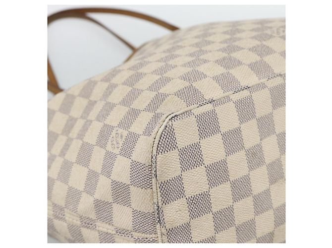 LOUIS VUITTON Borsa Tote Neverfull MM Damier Azur N41605 LV Auth ka4858 - vista 14