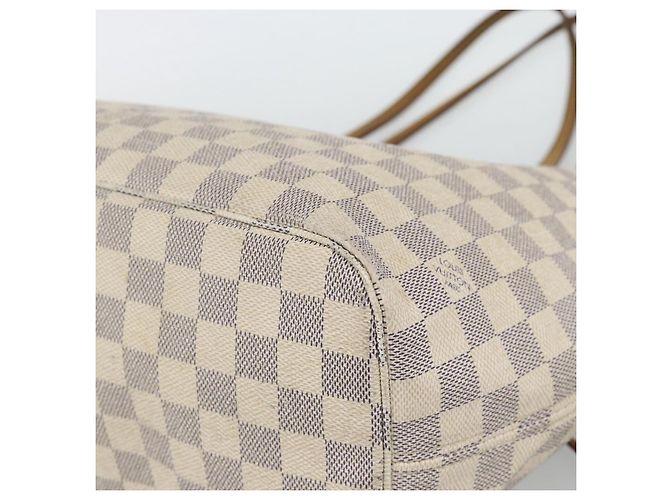 LOUIS VUITTON Borsa Tote Neverfull MM Damier Azur N41605 LV Auth ka4858 - vista 15