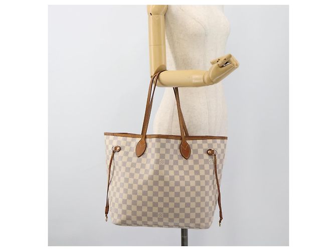 LOUIS VUITTON Borsa Tote Neverfull MM Damier Azur N41605 LV Auth ka4858 - vista 21