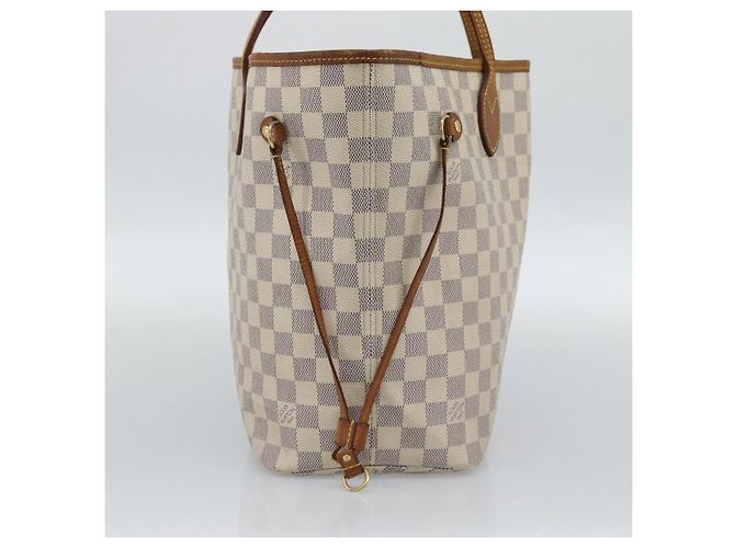 LOUIS VUITTON Borsa Tote Neverfull MM Damier Azur N41605 LV Auth ka4858 - vista 3