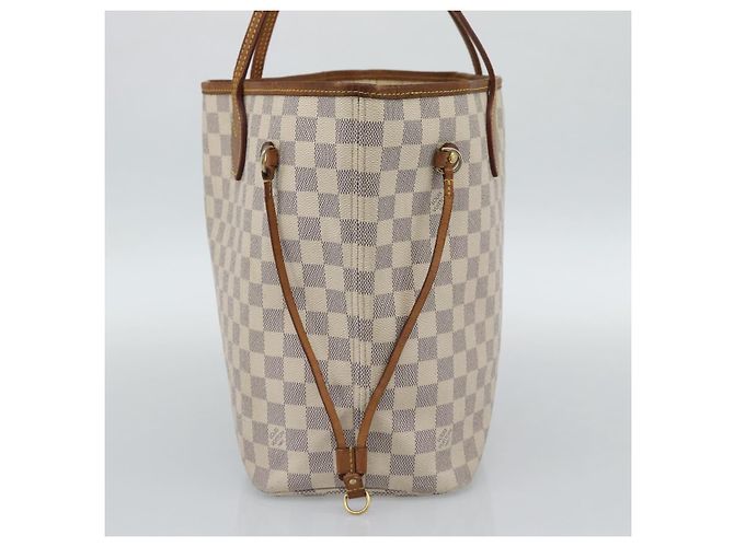 LOUIS VUITTON Borsa Tote Neverfull MM Damier Azur N41605 LV Auth ka4858 - vista 4