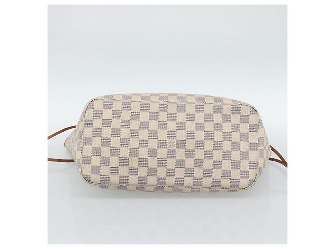 LOUIS VUITTON Borsa Tote Neverfull MM Damier Azur N41605 LV Auth ka4858 - vista 5