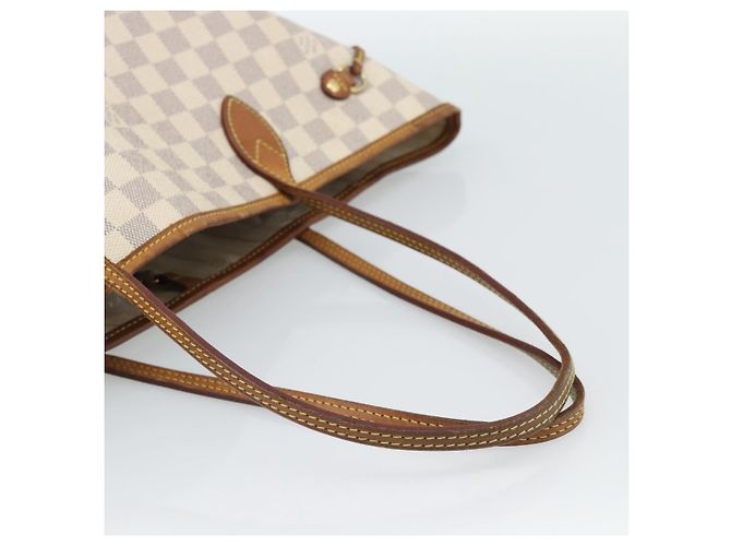 LOUIS VUITTON Borsa Tote Neverfull MM Damier Azur N41605 LV Auth ka4858 - vista 7