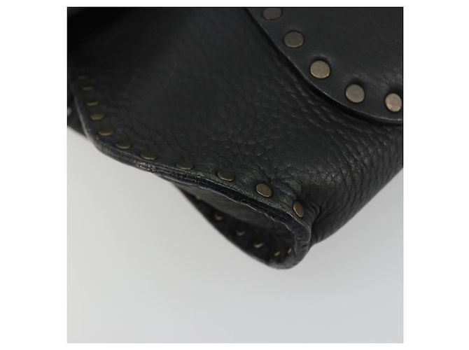 Céline Borsa a Spalla CELINE in Pelle Nera Auth 188867V Nero - vista 15