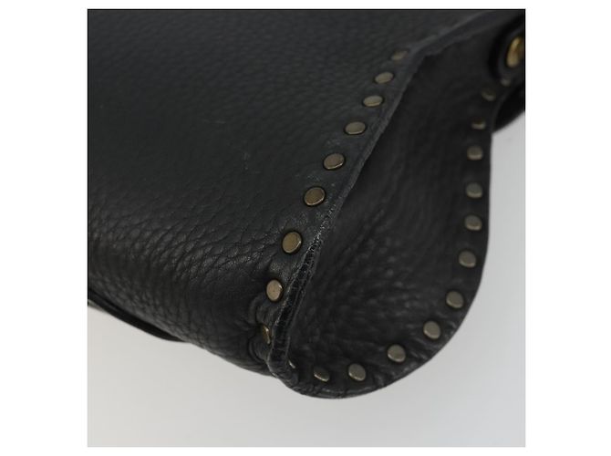 Céline Borsa a Spalla CELINE in Pelle Nera Auth 188867V Nero - vista 16