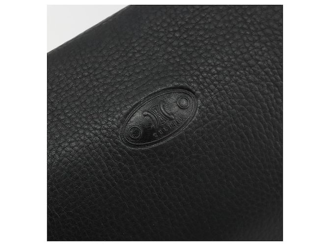 Céline Borsa a Spalla CELINE in Pelle Nera Auth 188867V Nero - vista 18