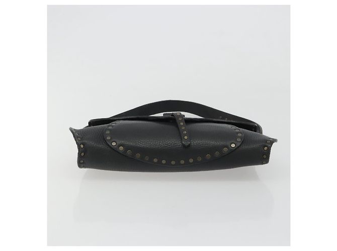 Céline Borsa a Spalla CELINE in Pelle Nera Auth 188867V Nero - vista 5