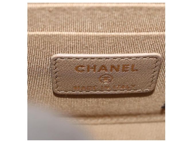 CHANEL Matelasse Chain Shoulder Bag Lamb Skin Black Gold CC Auth 187256SAM Preto Dourado - vista 22