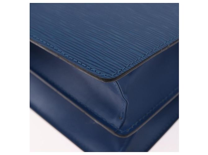 Borsa a Spalla LOUIS VUITTON Epi Capuchin Blu M52345 LV Auth 188508 - vista 16
