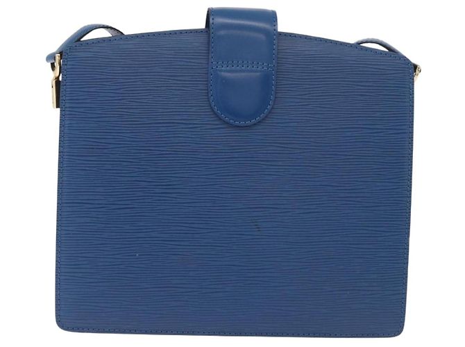 Borsa a Spalla LOUIS VUITTON Epi Capuchin Blu M52345 LV Auth 188508 - vista 2