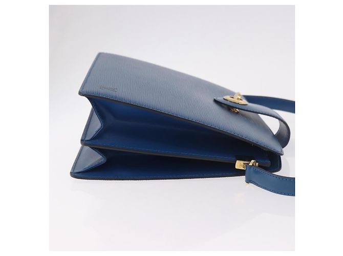 Borsa a Spalla LOUIS VUITTON Epi Capuchin Blu M52345 LV Auth 188508 - vista 3