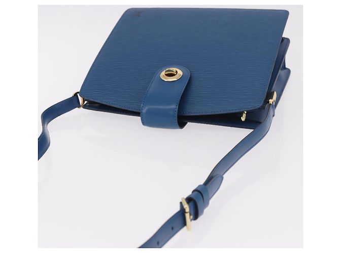 Borsa a Spalla LOUIS VUITTON Epi Capuchin Blu M52345 LV Auth 188508 - vista 6