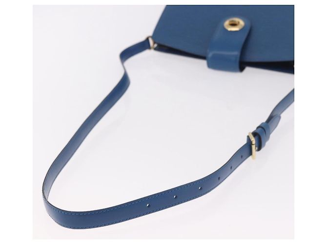 Borsa a Spalla LOUIS VUITTON Epi Capuchin Blu M52345 LV Auth 188508 - vista 7
