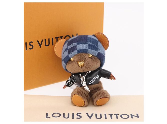 LOUIS VUITTON Portachiavi Orsetto in Pelle Marrone M03206 LV Auth 188945SM - vista 12