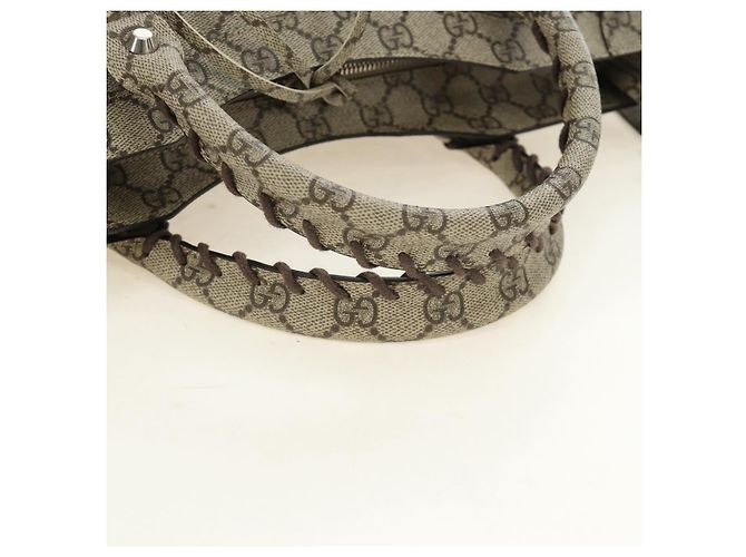 GUCCI GG Supreme Gucci The Hacker Project Balenciaga PVC 681695 Auth yk20509SM Argento Beige - vista 7