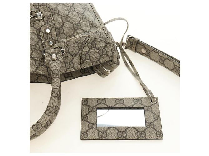 GUCCI GG Supreme Gucci The Hacker Project Balenciaga PVC 681695 Auth yk20509SM Argento Beige - vista 9