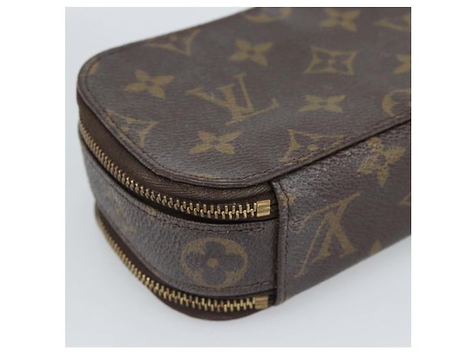 LOUIS VUITTON Monogram Trousse Brush PM Beauty Case M47510 LV Auth 189220 Monogramma - vista 14