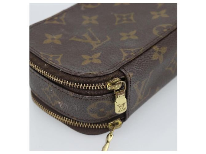 LOUIS VUITTON Monogram Trousse Brush PM Beauty Case M47510 LV Auth 189220 Monogramma - vista 16