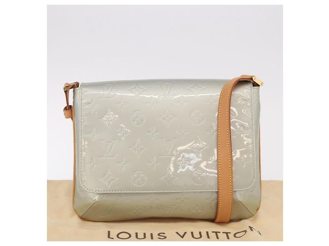 LOUIS VUITTON Monogram Vernis Thompson Street Bag Gris M91008 LV Auth 188483V Grigio - vista 12