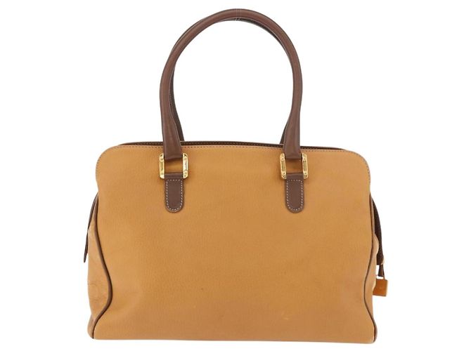 Borsa LOEWE Anagram in Pelle Giallo Oro Auth 188471A D'oro - vista 2
