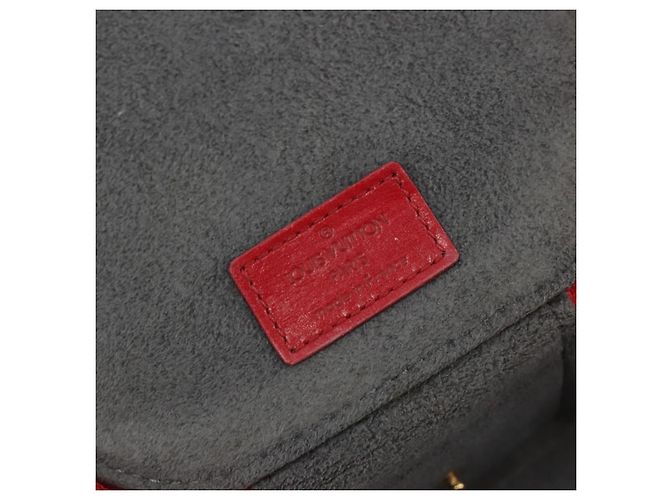 LOUIS VUITTON Epi Ecrin Bijoux 12 Caixa de Joias Vermelha M48207 LV Auth 186404 Vermelho - vista 10
