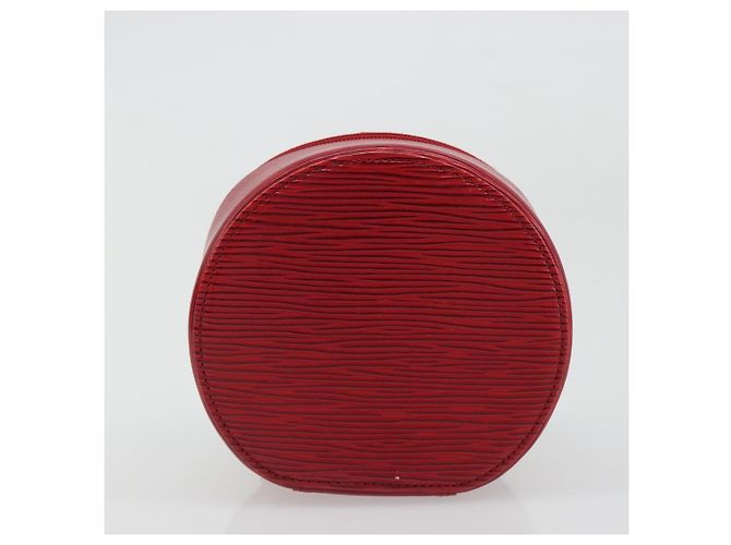 LOUIS VUITTON Epi Ecrin Bijoux 12 Caixa de Joias Vermelha M48207 LV Auth 186404 Vermelho - vista 6