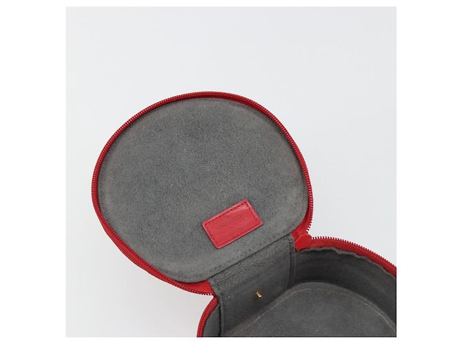 LOUIS VUITTON Epi Ecrin Bijoux 12 Caixa de Joias Vermelha M48207 LV Auth 186404 Vermelho - vista 9