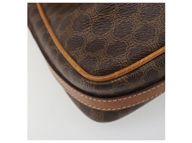 Céline Borsa a tracolla CELINE Macadam Canvas PVC Pelle Marrone Oro Aut 187817 D'oro - vista 14