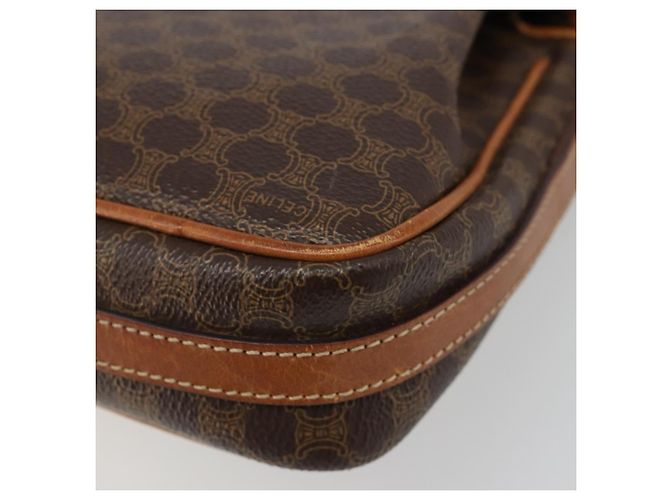 Céline Borsa a tracolla CELINE Macadam Canvas PVC Pelle Marrone Oro Aut 187817 D'oro - vista 15