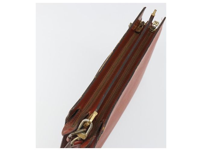 Clutch LOUIS VUITTON Epi Angian Marrone M52113 LV Auth 187442 - vista 5