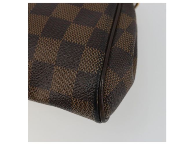LOUIS VUITTON Borsa a spalla Damier Ebene Eva N55213 LV Auth 188452 - vista 17