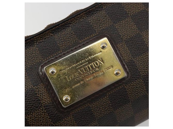 LOUIS VUITTON Borsa a spalla Damier Ebene Eva N55213 LV Auth 188452 - vista 19