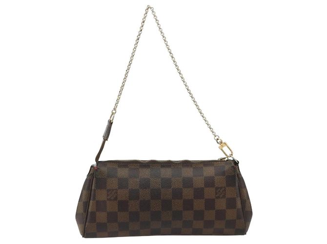 LOUIS VUITTON Borsa a spalla Damier Ebene Eva N55213 LV Auth 188452 - vista 2