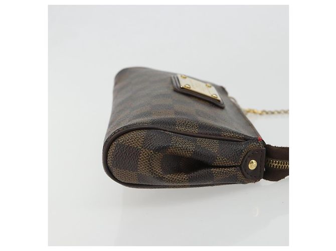 LOUIS VUITTON Borsa a spalla Damier Ebene Eva N55213 LV Auth 188452 - vista 3