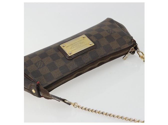 LOUIS VUITTON Borsa a spalla Damier Ebene Eva N55213 LV Auth 188452 - vista 6