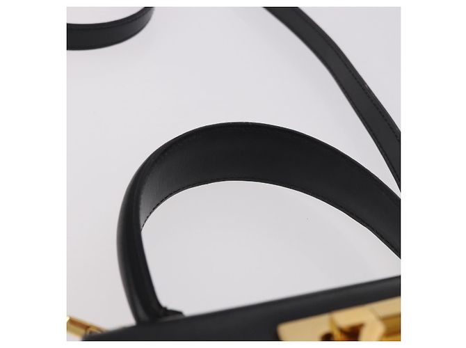 Borsa a mano Salvatore Ferragamo in pelle 2way nera oro Auth 188257 Nero D'oro - vista 15