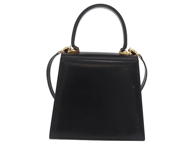 Borsa a mano Salvatore Ferragamo in pelle 2way nera oro Auth 188257 Nero D'oro - vista 2