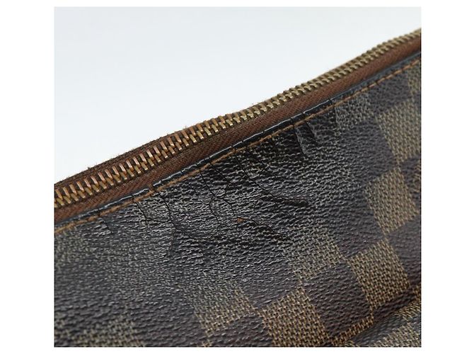 LOUIS VUITTON Damier Ebene Pochette Merwiel Shoulder Bag N51127 LV Auth BA13611 - view 7
