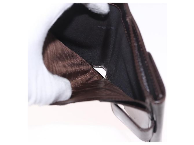 FENDI Zucca Canvas Bifold Wallet Black Brown Auth 187886V - view 10