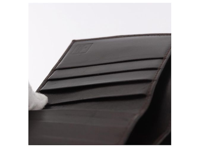 FENDI Zucca Canvas Bifold Wallet Black Brown Auth 187886V - view 20
